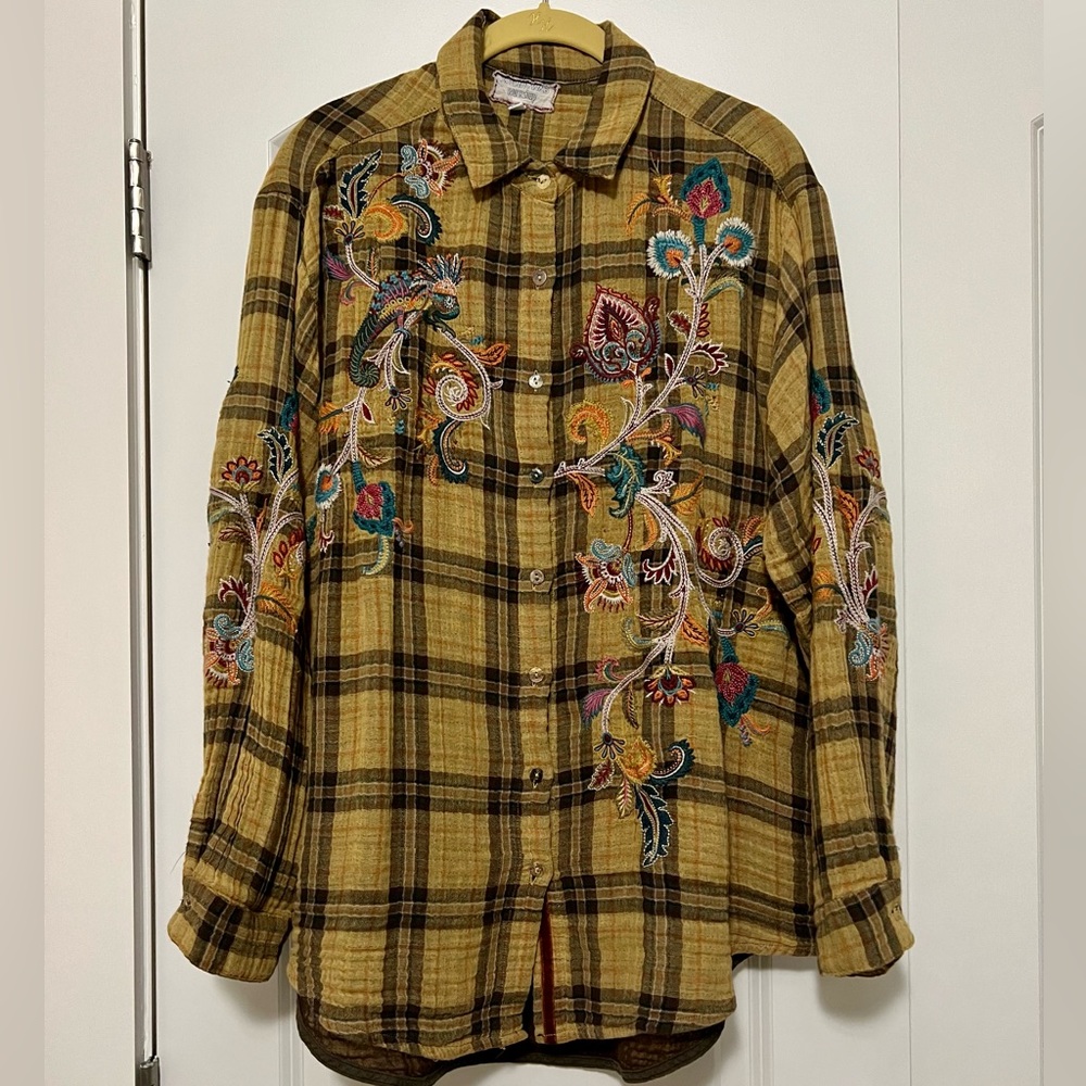 Johnny Was Women’s Shirt Sz M